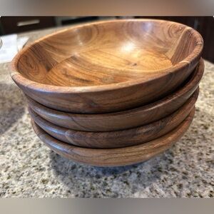 Brown Wooden Bowls
